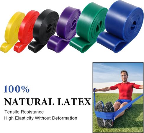 Pull Up Bands, Resistance Bands, Pull Up Assistance Band Set of 6 for Men & Women, Exercise Workout Band for Working Out, Body Stretching, Physical Therapy, Muscle Training in Saudi Arabia