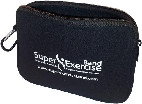 USA Neoprene Zipper Carry Pouch for Yoga, Resistance Bands and Workout Gear Accessories. Travel Organizer Bag also fits most MP3 players, cell phones, Kindle and Mini-tablets. in Saudi Arabia