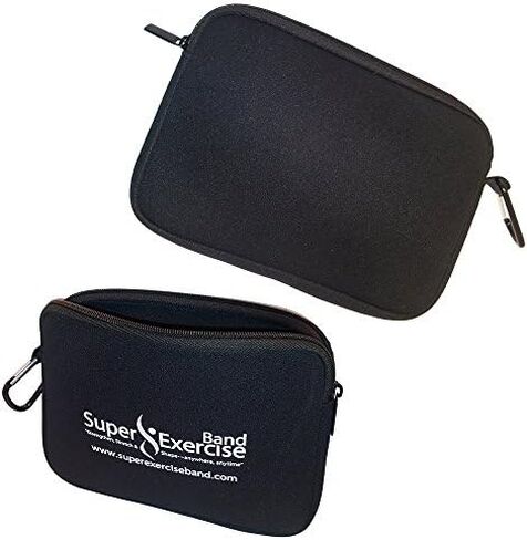 USA Neoprene Zipper Carry Pouch for Yoga, Resistance Bands and Workout Gear Accessories. Travel Organizer Bag also fits most MP3 players, cell phones, Kindle and Mini-tablets. in Saudi Arabia