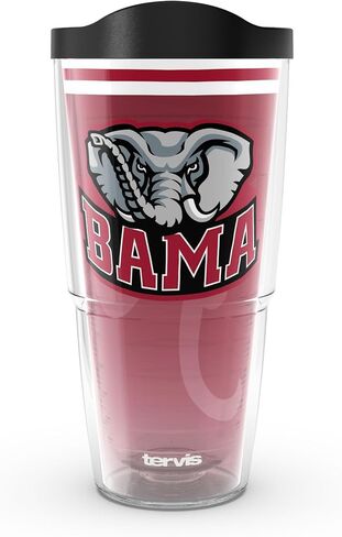 Tervis Alabama Crimson Tide - Forever Fan Made في الولايات المتحدة الأمريكية كوب سفر معزول مع عزل معزول. in Saudi Arabia
