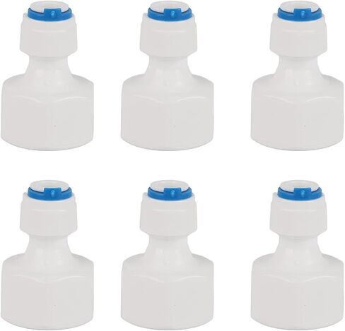 1/4 Push to Connect Fittings, Plastic 1/4 Quick Connect Fittings, 6Pcs Push to Connect Fitting, Water Line Fitting with RO 1/4 Tube OD 1/2 Female Push for Water Filter in Saudi Arabia