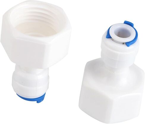 1/4 Push to Connect Fittings, Plastic 1/4 Quick Connect Fittings, 6Pcs Push to Connect Fitting, Water Line Fitting with RO 1/4 Tube OD 1/2 Female Push for Water Filter in Saudi Arabia