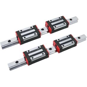 HGR20 HGR15 HGR25 Square Linear Guide Rail 2pc+4pcs HGH20CA/HGW20CC HGH15CA Flang Slide Block(2Rail 4HGH20CA,1200mm) in Kuwait
