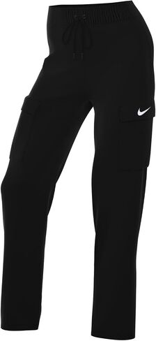 Nike Sportswear Essential Women's High-Rise Woven Cargo Pants (Black/White, DO7209-010) Size Medium in Saudi Arabia