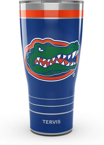 Tervis Traveler Florida Gators - MVP Triple Walled Tumbler Cup Cup يحافظ على المشروبات الباردة والساخنة ، 30 أوقية ، من الفولاذ المقاوم للصدأ in Saudi Arabia