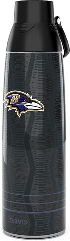 Tervis Venture Water Bottle NFL® Baltimore Ravens - Full Speed Triple Walled Insulated Tumbler Travel Cup Keeps Drinks Cold & Hot, 26oz, Stainless Steel in Saudi Arabia