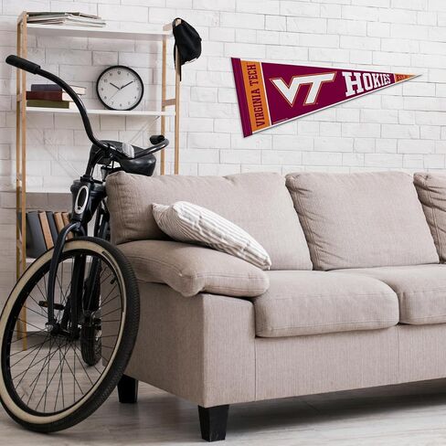 Rico Industries NCAA Virginia Tech Hokies Rally 12" x 30" Felt Wall Décor Pennant - Great for Home/Bed Room/Man Cave Décor in Saudi Arabia