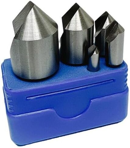 Set 5 Pcs 1/4" - 1" HSS Single Flute Countersink Drill Bit 82 Degree Channeling in Saudi Arabia