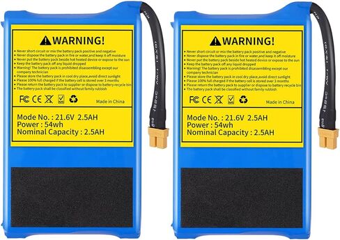 21.6V 2500mAh Scooter Li-ion Battery بديل لـ Smoosat Electric Kids Scooter E9 / E9 Pro / E9 Apex 54WH (حزمة واحدة) in Kuwait