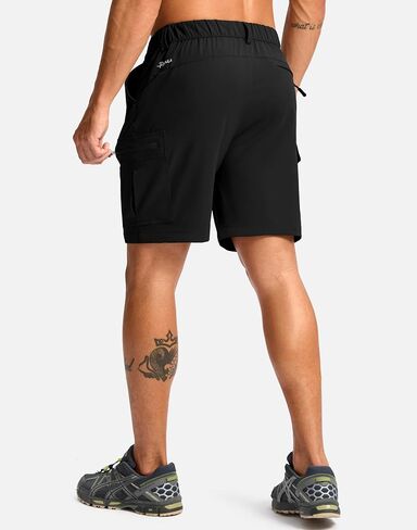 Pudolla Men's Hiking Cargo Shorts 7" Lightweight Quick Dry Casual Work Shorts for Men Summer Travel Golf with 5 Pockets in Kuwait