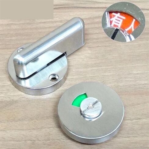 Stainless WC Toilet Handle Door Lock with Red Or Green Label for Bathroom Accessory Public Place MA100 A 1Pcs in Saudi Arabia
