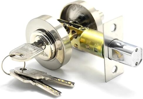 Stainless Door Lock Deadbolt Round Knob MMS241 C 1Pcs(Stainless Steel) in Saudi Arabia