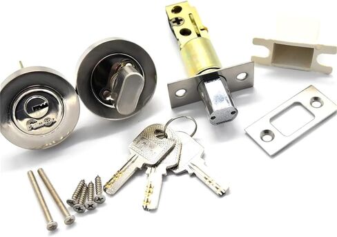 Stainless Door Lock Deadbolt Round Knob MMS241 C 1Pcs(Stainless Steel) in Saudi Arabia