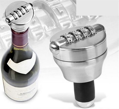 Red Wine Bottle Mokens Locks Password Cork Bottle Sudper Device 1PCS in Saudi Arabia