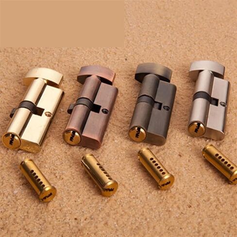 Door Lock Cylinder 4 Color for Bathroom Bedroom Office Hotel Building Hardware DIY YP40 A 1Pcs(Golded) in Saudi Arabia