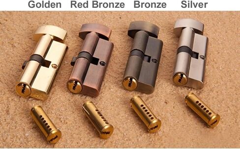 Door Lock Cylinder 4 Color for Bathroom Bedroom Office Hotel Building Hardware DIY YP40 A 1Pcs(Golded) in Saudi Arabia