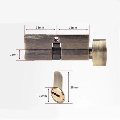 Door Lock Cylinder 4 Color for Bathroom Bedroom Office Hotel Building Hardware DIY YP40 A 1Pcs(Golded) in Saudi Arabia