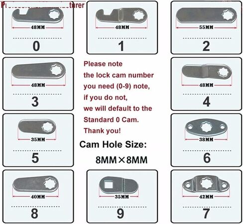 Cam Lock with 16 20 30mm for Outdoor Mailbox File Cabinet Tool Box Locker Furniture Hardware MX06 G 1Pcs(Key Aliked 30mm) in Saudi Arabia