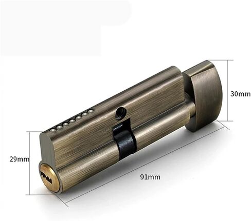 Door Lock Cylinder 4 Color for Bathroom Bedroom Office Hotel Building Hardware DIY YP40 A 1Pcs(Golded) in Saudi Arabia