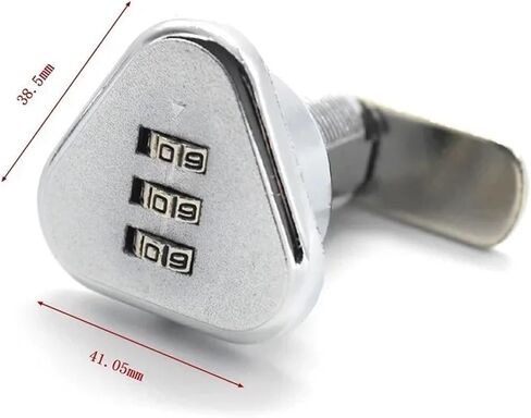 Triangle Comboy Cam Lock 3 كلمة مرور رمز لخزانة خزانة مربع MMS256 C 1pcs (L 30.5mm) in Saudi Arabia