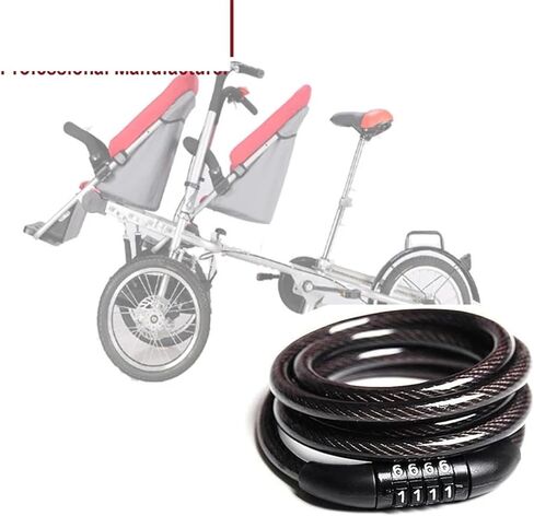 Bike Motorcycle Chian Lock 4 Digital Code Cable Lock for Cycling Bicycle Length 120cm 1Pcs in Saudi Arabia
