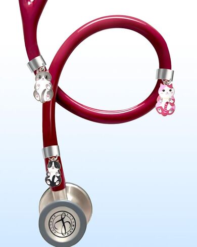 Plifal 6 Pieces Stethoscope Charms Tag for Nurse - Cute Skull Personalized Stethoscope Charms Accessories Fit for Littmann, Presents for Doctors, Student Nurse, Nursing Graduation in Saudi Arabia