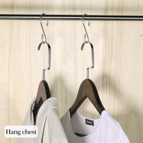 Hotop 100 Pcs S Shaped Stainless Steel Hooks Metal Hanging Curtain Hooks Pan Pot Holder Rack for Hanging Pot, Pan, Cups, Plants, Bags, Jeans, Towels (Black,1.57 Inch) in Saudi Arabia