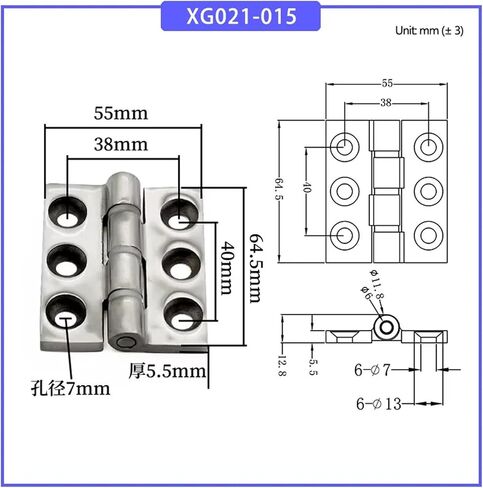 XG021-015 مفصلة التخميد مصنوعة من 304 الفولاذ المقاوم للصدأ 1pcs in Saudi Arabia