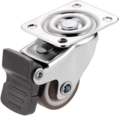8Pcs Furniture Casters Wheels Soft Rubber Swivel Caster Silver Roller Wheel(Type 1,2 inch) in Saudi Arabia