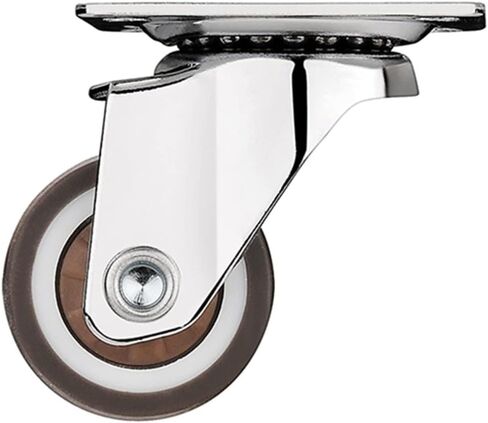 8Pcs Furniture Casters Wheels Soft Rubber Swivel Caster Silver Roller Wheel(Type 1,2 inch) in Saudi Arabia