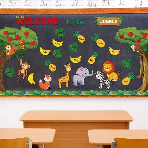 Zoiiwa مرحبًا بكم في مجموعة Bulletin Board مجموعة مزرعة زخارف الفصول الدراسية مزرعة القطع حيوانات مزرعة Border Border Wall Classroom Decor in Saudi Arabia
