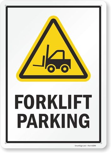 SmartSign “Forklift Parking" Sign | 10" x 14" Aluminum in Saudi Arabia