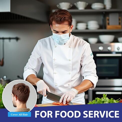 Teenitor 50pcs 24 '' Hair Nets for Food Service Work ، للجنسين ، المهنيين ، الأعمار المختلفة ، شبكة الشعر ، البني ، الصلبة ، النايلون ، كبيرة ، حديثة ، سحب in Kuwait