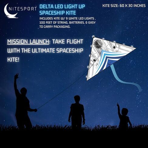 LED Light Up Spaceship Kite in Saudi Arabia