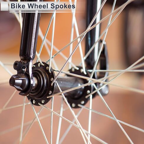 1 Set Universal Bicycle Spokes 12G 203mm Length Bike Wheel Spokes Nipple Black Carbon Steel in Saudi Arabia