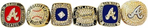 سلسلة كلاسيكية ATL 1914-2021 بطولة Ring 6-Times Brave #rarity التذكارية التذكارية تفاصيل هدية فائقة-Glory جمع العديد من المهرجانات مع خشب الصندل in Saudi Arabia