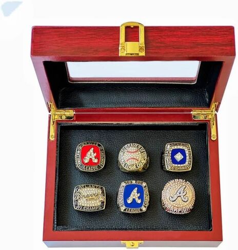 سلسلة كلاسيكية ATL 1914-2021 بطولة Ring 6-Times Brave #rarity التذكارية التذكارية تفاصيل هدية فائقة-Glory جمع العديد من المهرجانات مع خشب الصندل in Saudi Arabia