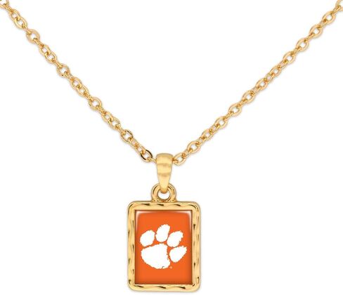 من القلب Clemson Tigers Vivian Gold Necklace هدية مرخصة Cu in Saudi Arabia