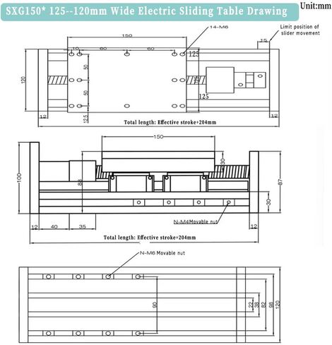 Double Linear Guide 120mm Width Sliding Table1605/1610/2005/2010 BallScrew XYZAxis Stage Linear Actuator 4PCS HGR15 Slider(SFU2010-800mm) in Kuwait