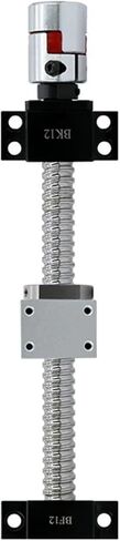 1Pcs 16mm Lead 10mm 1610 Rolled BallScrew with SFU1610 Single Nut + BKBF12 End Support + DSG16H Housing + Coupling(1100) in Kuwait