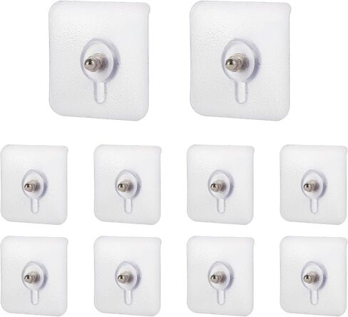 20 pcs خطافات جدار لاصقة (17 رطل كحد أقصى) ، شماعات الصور بدون أظافر ، شماعات الجدار بدون أظافر ، حمام ، خطافات لاصقة شديدة التحمل للمطبخ in Saudi Arabia
