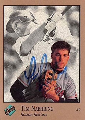 Tim Naehring بطاقة البيسبول التي تم توقيعها (بوسطن سوكس) 1992 استوديو #134 - بطاقات موقعة للبيسبول in Saudi Arabia