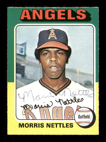 Topps Morris Nettles Autographed 1975 O-Pee-Chee Rookie Card #632 California Angels Sku #169427 in Saudi Arabia