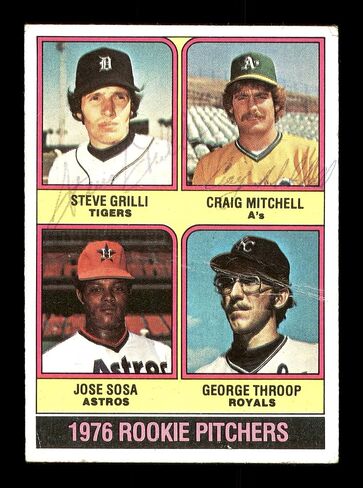 كريج ميتشل وستيف جريلي موقعة 1976 Topps Card #591 (Crease) SKU #166938 - Baseball Slabbed Cards in Saudi Arabia