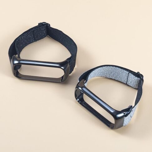Nigaee Genuine Leather Bands & Elastic Nylon Bands Compatible with Samsung Galaxy Fit2, Soft Sport Breathable Straps for Women Men,Replacement Wristband Accessories for Samsung Galaxy Fit2 in Saudi Arabia