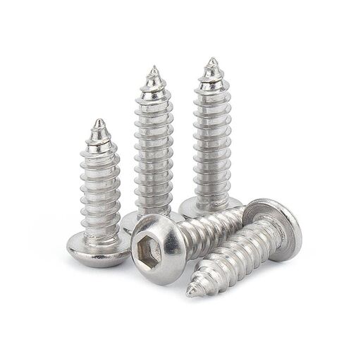 200pcs M2 × 10mm 304 الزر الفولاذ المقاوم للصدأ غطاء رأس قبعة قبعة التنصت الذاتي ، مسامير خشبية in Kuwait