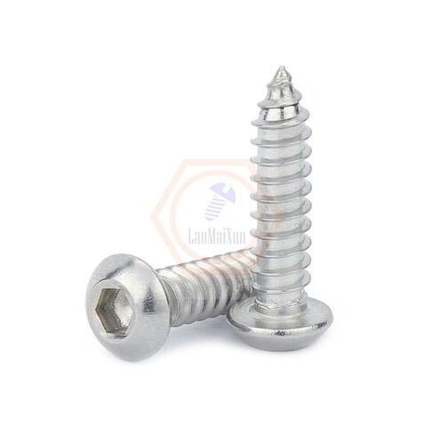 200pcs M2 × 10mm 304 الزر الفولاذ المقاوم للصدأ غطاء رأس قبعة قبعة التنصت الذاتي ، مسامير خشبية in Kuwait