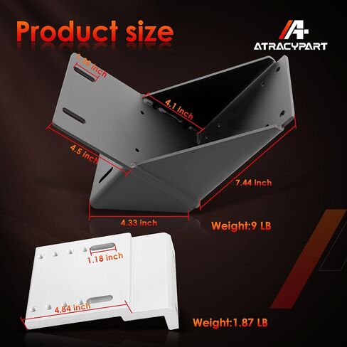 Pontoon Edge Mount Kit Compatible with Talon Shallow Water Anchors, Heavy Duty Steel Mount with Under Deck Support Plate, Replaces 1810225 in Saudi Arabia