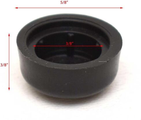 غطاء صامتة القارب 2083112 | Hex Head 3/8 Inch Black (مجموعة من 25) in Saudi Arabia
