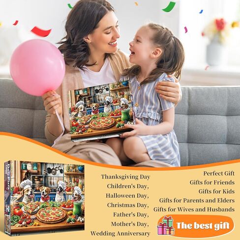 Food Feast Jigsaw Buzzles ، ألغاز للبالغين 1000 قطعة ، لعبة Lumière's Banquet Phovzles الصعبة ، ألغاز الديكور المنزلي ، لا يتشابك بشكل مثالي الغبار in Kuwait